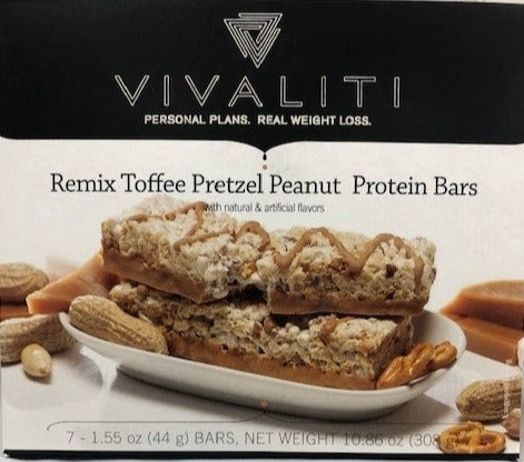 On The Go Bar - Remix Toffee Pretzel Peanut Protein Bar - GarciaWeightLoss
